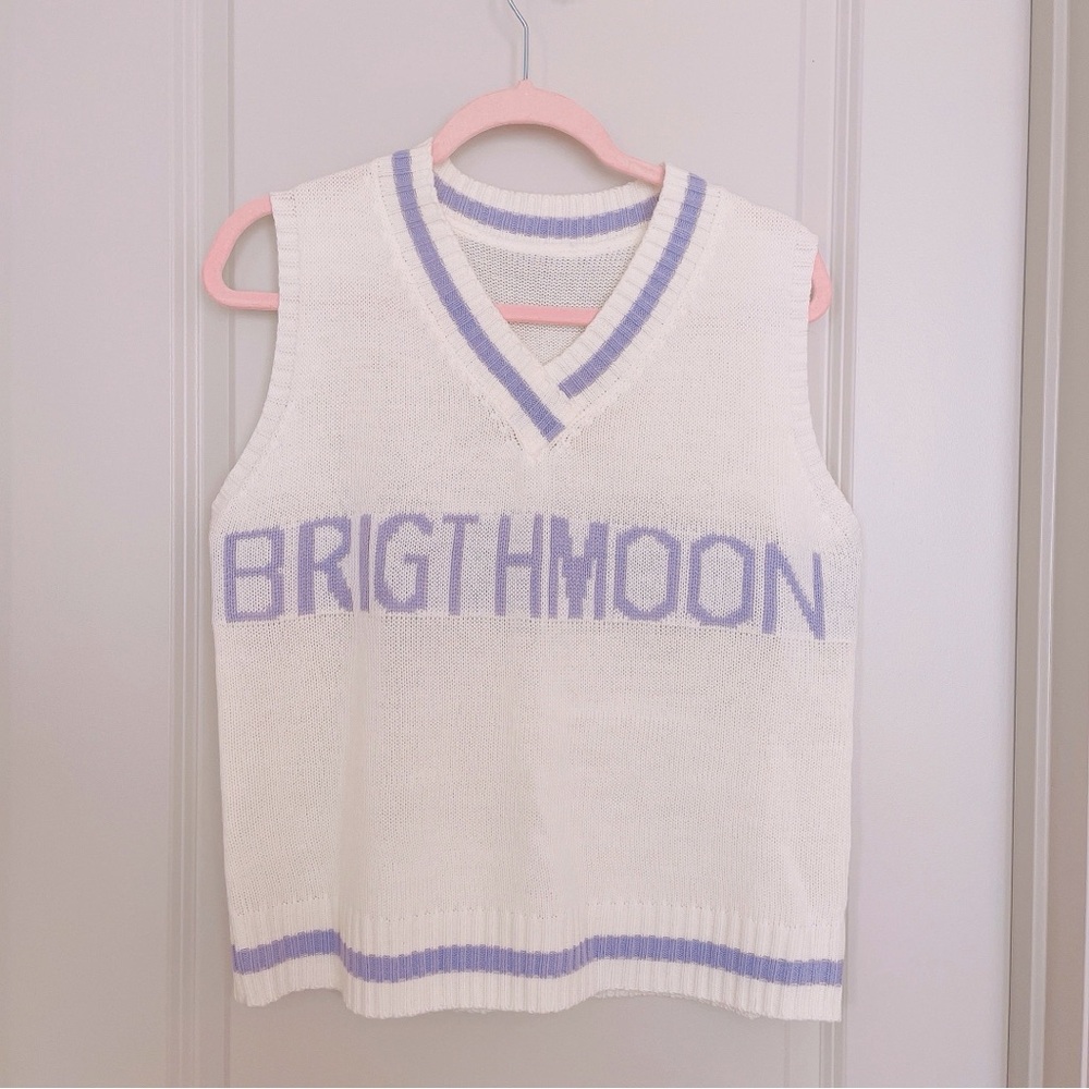 Sweater Vest Women Purple